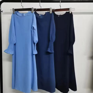 2025 nuevo estilo 2 uds conjunto Sharut Eid niños niñas oración conjunto moda ropa vestido musulmán niños manga larga ropa islámica - Product Image 3