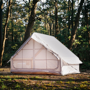 เต็นท์กันน้ำสำหรับการตั้งแคมป์ในบ้านกลางแจ้งสี่ฤดูเต็นท์แบบปรับได้ผ้าอ๊อกซ์ฟอร์ดพร้อมหน้าต่างตาข่ายและประตูสำหรับการใช้งานตลอดทั้งปี - Product Image 5