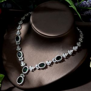 HIBRIDE New Design <b>Bridal</b> Jewelry Sets Fashion Jewelry Wedding Party Necklace Set Parure Bijoux Femme Dubai Jewelry Sets N-1356 - Product Image 5