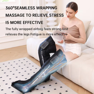 Jambe enveloppée complète avec botte de récupération de Massage de Drainage lymphatique chauffant pour les bottes de récupération de jambe d'athlète Compression d'air - Product Image 5