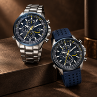 Montre chronographe à quartz haut de gamme pour homme, boîtier en alliage 43 mm, bracelet en acier inoxydable, cadran à aiguilles, style professionnel, résistance à l'eau 10 m