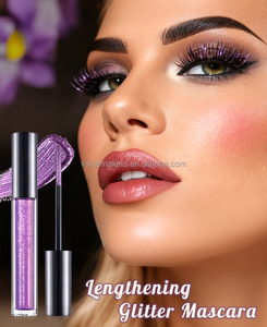 Mascara imperméable en gros, marque privée, séchage rapide, maquillage duo-chrome, mascara anti-bavures, paillettes chromées scintillantes, votre logo - Product Image 2