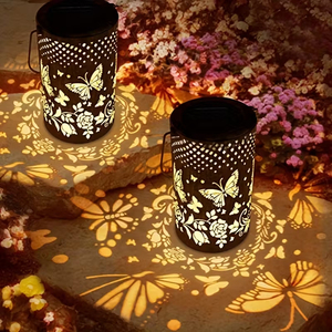 Lampes murales solaires d'extérieur haut de gamme en fer et marbre, étanches IP65, à induction, à intensité variable pour la décoration de jardin, patio et couloir - Product Image 6