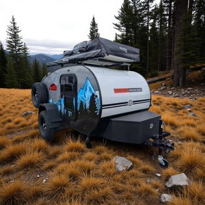 קרוואן מיני שטח בהתאמה אישית, קרוואן נגרר נשלף, קרוואן קמפינג, קרוואן נסיעות קטן למכירה - Product Image 2