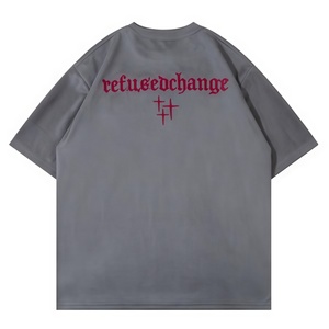 Camiseta Personalizada de Algodón de Alta Calidad de 280 g para Hombre, Estilo Casual con Mangas Cortas, Talla Grande y Peso Pesado para Impresión - Product Image 4