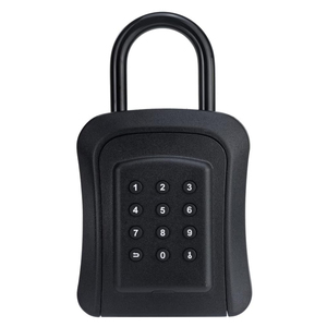 Boîte de rangement électronique murale en métal pour clés, coffre-fort intelligent pour clés, idéal pour les agents immobiliers - Product Image 1