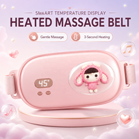 Ceinture chauffante menstruelle rechargeable avec massage par vibration, ceinture utérine chauffante à chauffage rapide, masseur de taille pour soulager les douleurs menstruelles