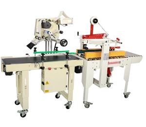 Machine d'étiquetage automatique intelligente, machine d'étiquetage autocollante, machine de scellage de cartons à convoyeur, machine d'emballage et de scellage - Product Image 1