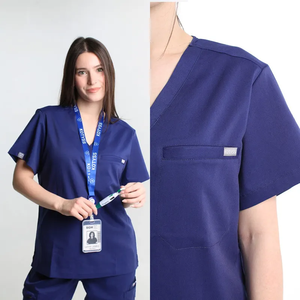 NiaaHinn Logo personnalisé uniforme chirurgical hôpital médical femmes unisexe gommages uniformes ensembles infirmière médecin femmes gommage ensemble en Stock - Product Image 3