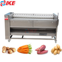 Aardappel Passie Fruit Schoonmaken Peeling Apparatuur Efficiënte Gember Borstel Wassen Peeling Machine