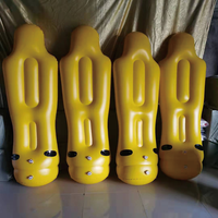 Mannequin de football gonflable pliable et portable pour entraînement de football, vente en gros d'usine