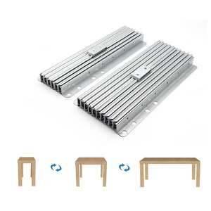 Nhôm Equalizer đường sắt Kính thiên văn giấu nhiệm vụ nặng nề đầy đủ mở rộng Bảng trượt với bánh xe im lặng cho bàn nhà bếp Countertop - Product Image 2