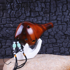 Ocarina en céramique à 6 trous, accordée en Do, instrument à vent traditionnel chinois pour les débutants en musique (vente en gros) - Product Image 4