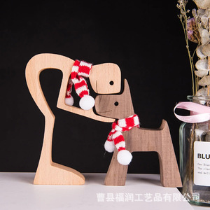Figura de Pato de Madera, Estilo Europeo, Decoración de Escritorio, Adorno Artesanal para el Hogar u Oficina, Regalo de Navidad, Paquete Individual - Product Image 4