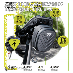 Bolsa de Sillín de Bicicleta Rígida, Impermeable, Resistente a Impactos, para Almacenamiento de Viaje, Portátil, para Uso en Exteriores - Product Image 2