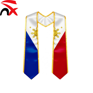 Wholesale 2026 Country Flag Graduation Stole Sash V Shape National Country Flag Sash Graduation Stoles for Women Men <strong>Gifts</strong> - Product Image 4