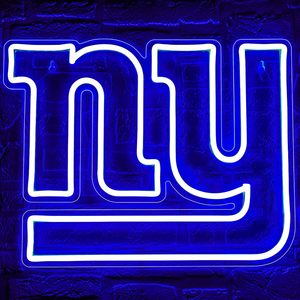 Enseigne néon LED de l'équipe de football des NY Giants, idéale pour la décoration de la « man cave », des clubs, des bars, des dortoirs, des salles de jeux, ou comme cadeau. - Product Image 1
