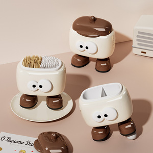 กล่องไม้จิ้มฟัน, กล่องสำลี, หลอดไม้จิ้มฟันพลาสติก, กล่องสำลีแต่งหน้า, กล่องเก็บของ, ไหมขัดฟันในครัวเรือน, สำลีก้าน - Product Image 1