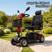 Scooter de mobilité confortable Baogl ETM3 pour personnes âgées, pour les courses quotidiennes et les trajets courts, charge maximale de 136 kg, véhicule de voyage pour personnes handicapées, CE ISO