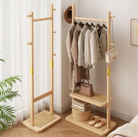 Porte-vêtements sur pied de plafond au sol pour chambre et salon, étagère de rangement pour sacs suspendus, porte-manteau et porte-chapeaux