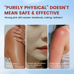 Protezione Solare Minerale Pura a Lunga Durata Resistente all'Acqua <span class=keywords><strong>SPF50</strong></span>+ PA++++ con Ampia Copertura UVA UVB per Esterni - Product Image 3