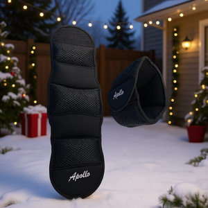 Décoration de jardin gonflable Apollo pour les fêtes de plein air, scène de Noël avec des flocons de neige en tissu - Product Image 2