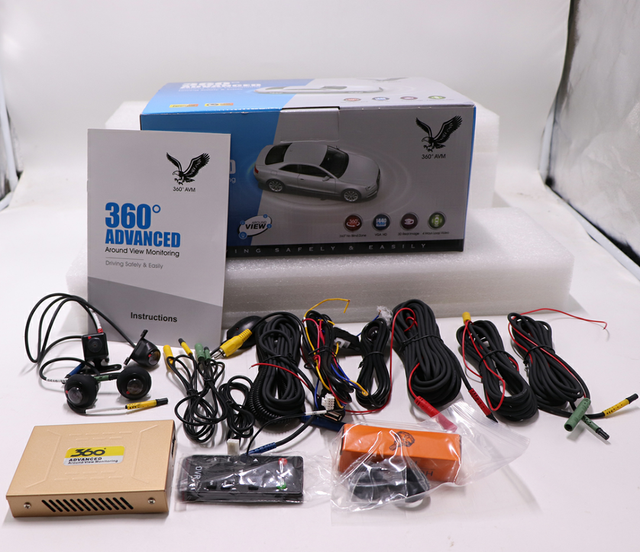 2D HD Surround View Monitoring for Universal 360 Degree System With 4 Ways DVR Recorder Rear Front Right Left Cameras