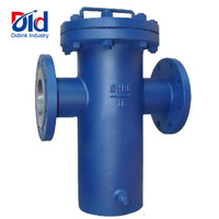 DIDLINK Grand filtre manuel en acier inoxydable de type T DN50-DN1200 pour tuyaux de pompe à eau à température moyenne