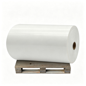 Film auto-adhésif BOPP brillant blanc 50 microns Acrylique 60 g/m² Rouleau Jumbo Glassine 1070 mm x 1000 m - Product Image 2