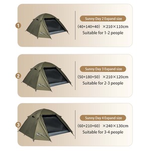 เต็นท์แบบกางอัตโนมัติสีดำ - Product Image 6
