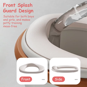 Siège de toilette d'apprentissage portable et confortable pour enfants, en plastique, avec simulation musicale et boîte de rangement pour mouchoirs - Product Image 5