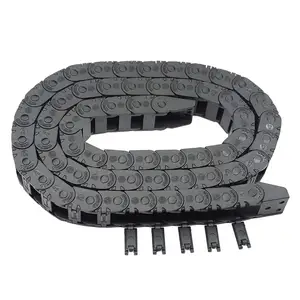 R18 Innen größe 10 X15mm 1Meter Länge Schwarz Kunststoff Flexible Schlepp kette Kabel Draht träger Offener Typ Für 3D-Drucker