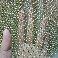 Rideau/Draperie en Maille Tressée en Acier Inoxydable Décoratif