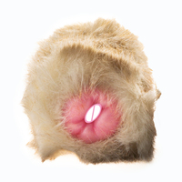 Realistischer Vagina-Masturbator für Männer Weiche Silikon-Taschenmuschi mit Abdeckung Warmes Fell Plüschiges Onahole Sexspielzeug für Männer18+