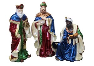 Decoración Navideña, Artesanía de Resina, Estatuas de Jesús de Tamaño Real, Escena Religiosa, Set de Natividad para Exteriores, Figuras Decorativas de Navidad 001 Reli - Product Image 5