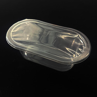 Wegwerp PET PP voedselcontainer blister vacuümvorming fruitverpakking tray op maat gemaakte transparante plastic verpakking tray voor durian