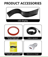 Panneau à matrice numérique d'affichage à LED programmable pour voitures écran arrière avertissement messages de défilement signe magasins décoration publicité