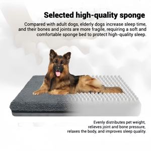 Хит продаж, Всесезонная ортопедическая кровать для собак, кошек, собак, с эффектом памяти, с защитой от тревожности, съемная ортопедическая кровать для домашних животных с водонепроницаемым внутренним покрытием из ТПУ - Product Image 4