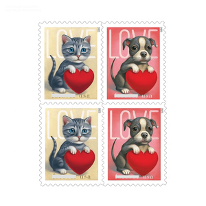 Estampillas y Pegatinas Originales de Correo Permanente de EE. UU. 2023 con Diseño de Gatos y Perros, <span class=keywords><strong>para</strong></span> Bodas, Cumpleaños, Regalos y Envíos Individuales - Product Image 5
