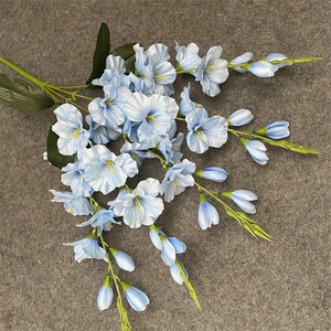 Nhà Máy Bán Buôn T-0435 Nhân Tạo <span class=keywords><strong>Clivia</strong></span> Miniata Lụa Gladiolus Bó Hoa Cho Trang Chủ Trang Trí Đám Cưới - Product Image 5