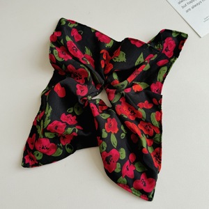 Hoa hồng hình lớn tóc vòng cao cấp vuông khăn Tóc Dây quá khổ Ruffle cạnh ban nhạc cao su - Product Image 3