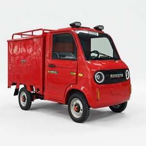 Nuovo Design: Mini Camion Elettrico <span class=keywords><strong>Rosso</strong></span> Completamente Chiuso, <span class=keywords><strong>Furgone</strong></span> da Carico 500cc 50km/h per Trasporto Urbano e Consegne - Product Image 6