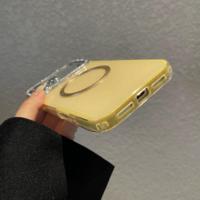 Coque de téléphone de luxe antichoc magnétique avec lentille d'appareil photo brillante effet diamant et couleur bonbon pour iPhone 18 17 Pro Max 16 15 14 13