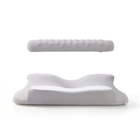 Oreiller de massage ergonomique de luxe personnalisé, rembourré en mousse à mémoire de forme, tissu rafraîchissant, contour cervical, anti-ronflement, confortable