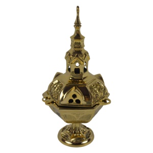 กระถางธูปทองเหลืองทั้งชิ้น - Product Image 3