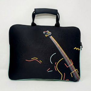 Sac pour ordinateur portable en néoprène, sac pour ordinateur portable en néoprène imprimé sur mesure, housse pour ordinateur portable en néoprène avec poignée, sac de transport pour ordinateur portable imprimé, logo personnalisé - Product Image 1