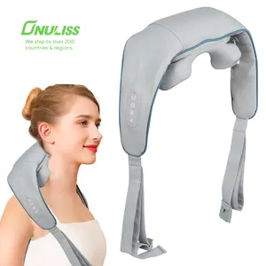 Wireless Electric Neck Massager Massage Pillow Shiatsu Back Neck and Shoulder Massager with Heating for back body neck