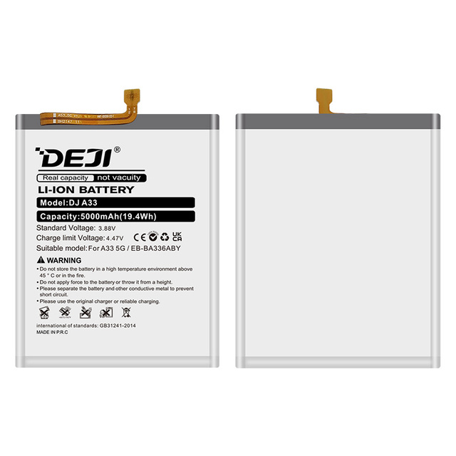 Original Capacity Rechargeable Battery EB-BA336ABY Digital Batteries for Samsung Galaxy A33 5G A53 5G 2020 SM-A536U