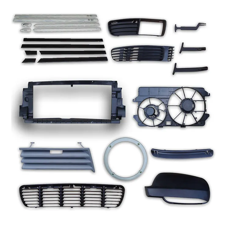 Piezas de automóviles y accesorios para automóviles Kit de carrocería de plástico PP Moldeo por inyección de parachoques trasero delantero