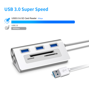 3-Port USB 3.0 Hub with <strong>Type</strong> C Interface USB 2.0 Compatible Adapter for Laptop &amp; <strong>Computer</strong> Card Reader <strong>Data</strong> Splitter in Stock - Product Image 3